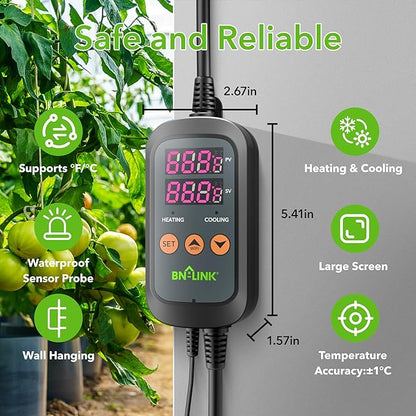 BN-LINK Digital Temperature Controller Thermostat Outlet - Image 2