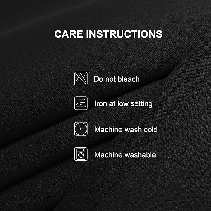 CUCRAF Black Blackout Curtains 108 Inches Long, Thermal Insulated Noise - Image 7