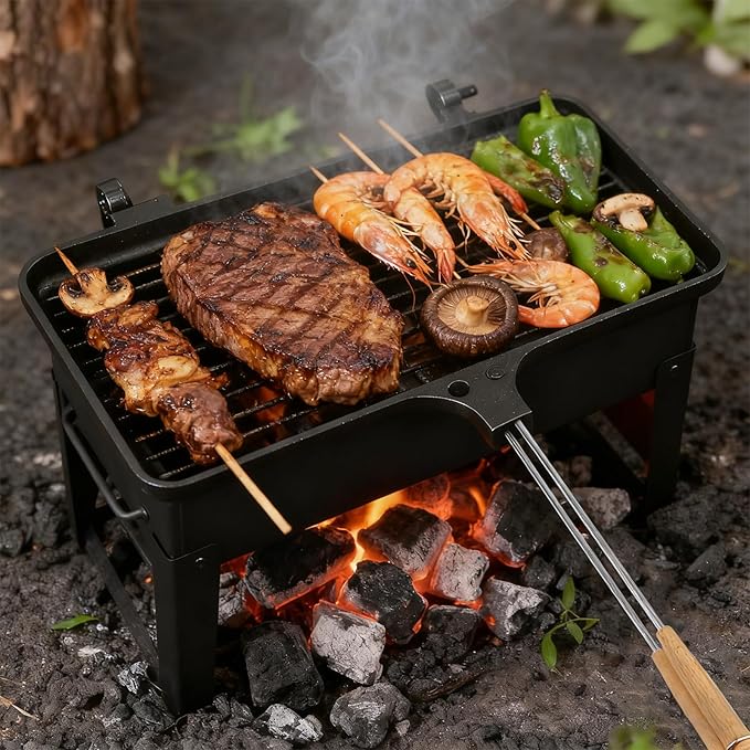 OUKENS Double Pie Irons Sandwich Maker, Campfire Cooking Equipment, Non-Stick - Image 6