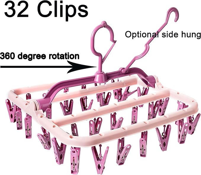 Clothes Drying Racks Foldable Clip Hangers Plastic - Image 3