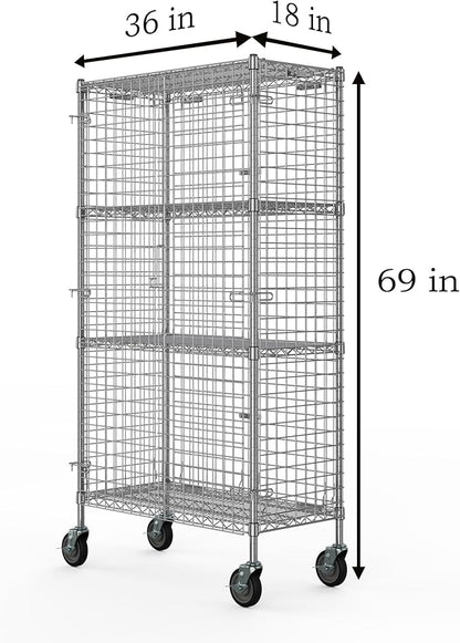 18" W x 36" L x 69" H Heavy Duty Utility Commercial Grade Metal Storage NSF - Image 2