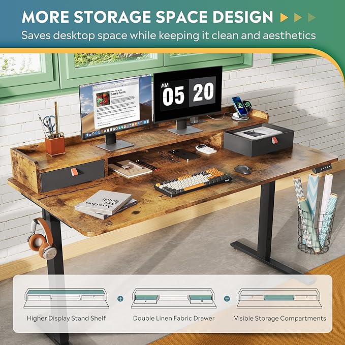 DEVAISE 55×28 Inch Electric Standing Desk - Image 4