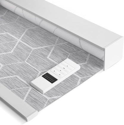 Tipiace Motorized Blinds with Remote Window Roller Shade Wireless Rechargeable by Tipiace