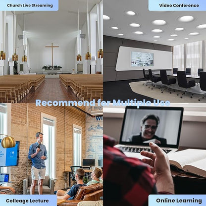 TONGVEO PTZ Camera HDMI/USB 10X Optical Zoom 60fps 1080P Video Conference Camera - Image 8