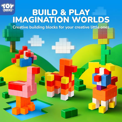 64PCS Magnetic Blocks, Magnetic Building Blocks - Image 2