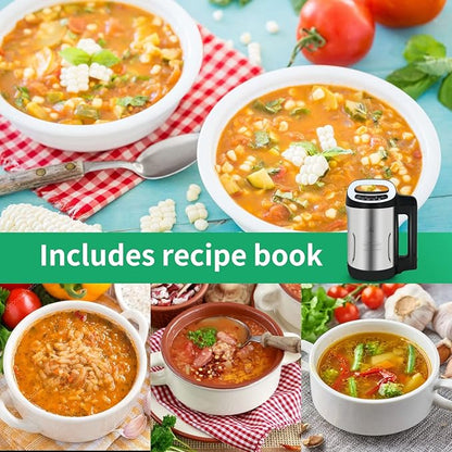 Soup Maker 1.6 L, 4-in-1 Multifunctional Smooth Soup and Chunky Soup Machine - Image 6