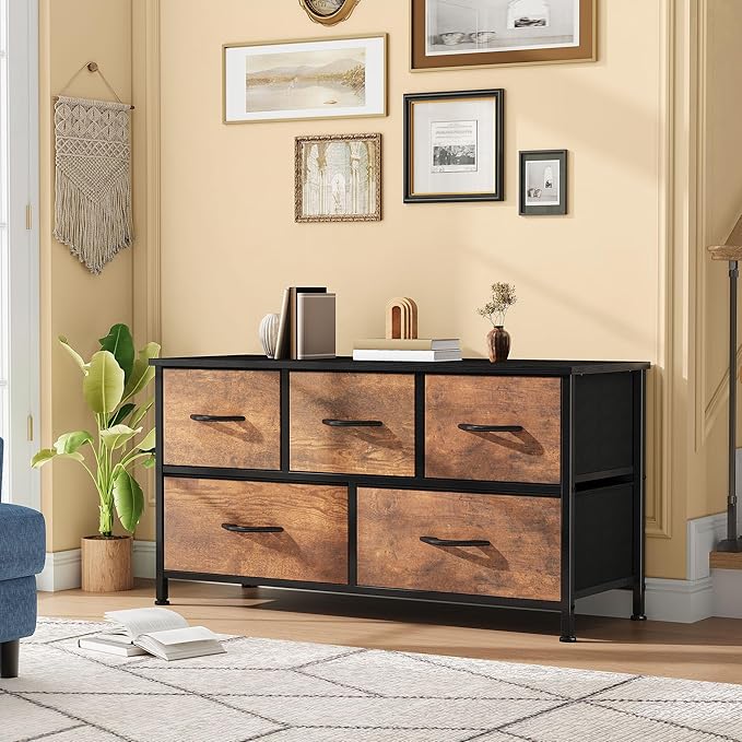 DWVO Dresser for Room with 5 Drawers - Image 2