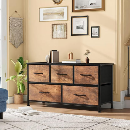 DWVO Dresser for Room with 5 Drawers - Image 2