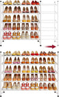 Tajsoon Expandable Shoe Rack for Closet 5 Tier, 29“-41“Adjustable & Stackable by Tajsoon