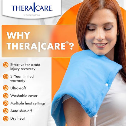 TheraCare Electric Heating Pad | Dry Heat Therapy | 4 Adjustable Heat Settings - Image 5