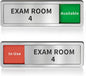 Exam Room Sign, Exam Room Numbers, In Use/Available Slider Door Signs by Abudada