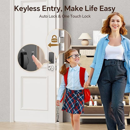 VCHOO Keyless Entry Door Lock Set WiFi Smart App Control Door Lock - Image 6