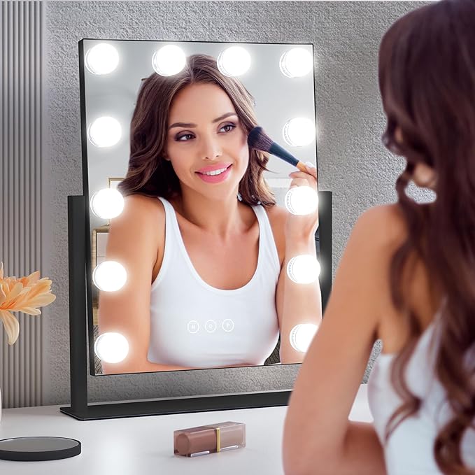 Vanity Mirror with Lights, Makeup Mirror with Lights, 3 Color Lighting Modes - Image 6