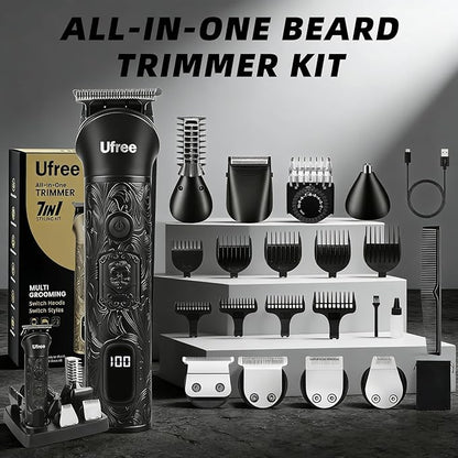 Ufree Beard Trimmer for Men, Electric Razor Shavers, Cordless Hair Clippers - Image 7