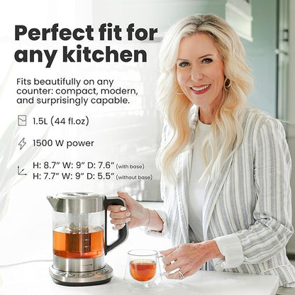Vianté Electric Kettle With Infuser. No Plastic In Contact With Water. Hot Tea - Image 8