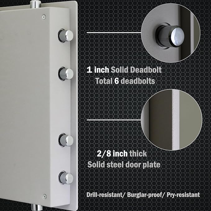 ProtexSafe Fireproof Steel Home Safe - Image 4