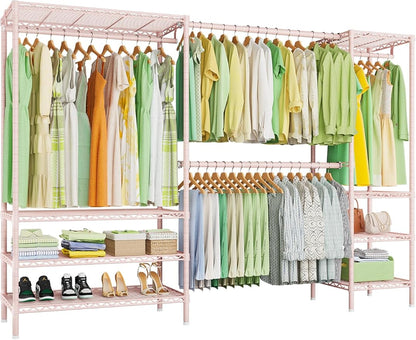 Ulif E11 Heavy-Duty Garment Rack, Metal Freestanding Clothes Rack and Closet by Ulif