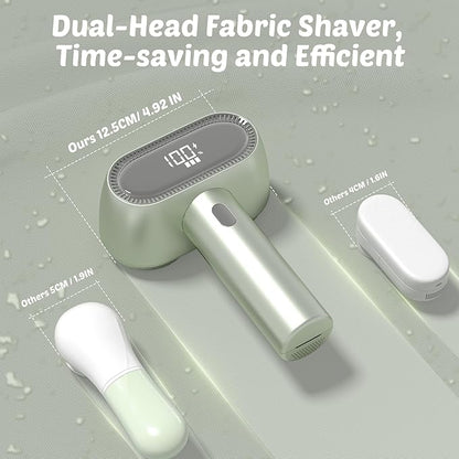 Tylasom Fabric Shaver, Rechargeable Double-Head Lint Remover, Electric Lint - Image 2
