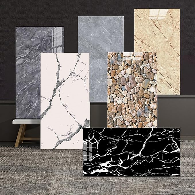 Wall Panels Peel and Stick，PVC imitation artificial marble tiles sticker，30 pcs - Image 6