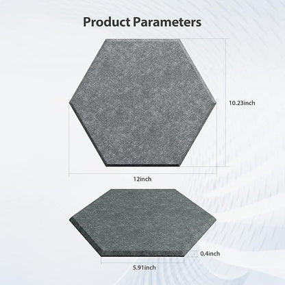 Amantech 12 Pack Acoustic Panels Self Adhesive Sound Proof Foam, High Density - Image 6