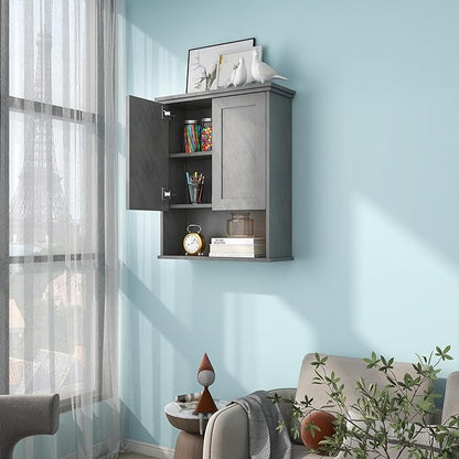 Bathroom Wall Cabinet Over Toilet Storage Cabinets 25x30 in Above Toilet Wood - Image 6