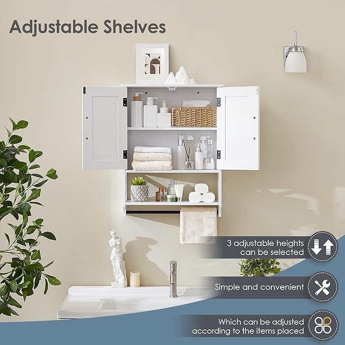 Wall Mounted Bathroom Cabinet, Farmhouse Medicine Cabinet - Image 5
