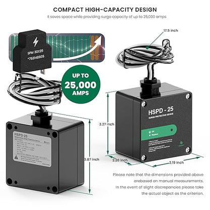 HSPD Square Whole Home Surge Protective Device, Type 1 SPD, Whole House Surge - Image 3