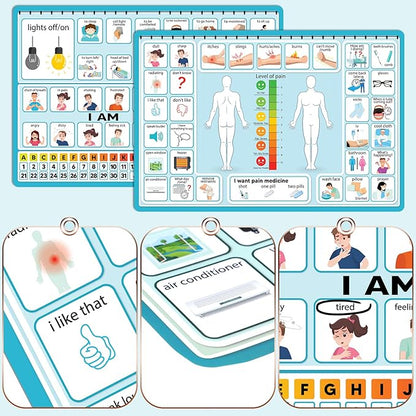 6 Pcs Communication Board for Nonverbal Adults Aphasia Colorful Picture Symbol - Image 4