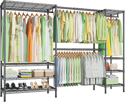 Ulif E11 Heavy-Duty Garment Rack, Metal Freestanding Clothes Rack and Closet by Ulif