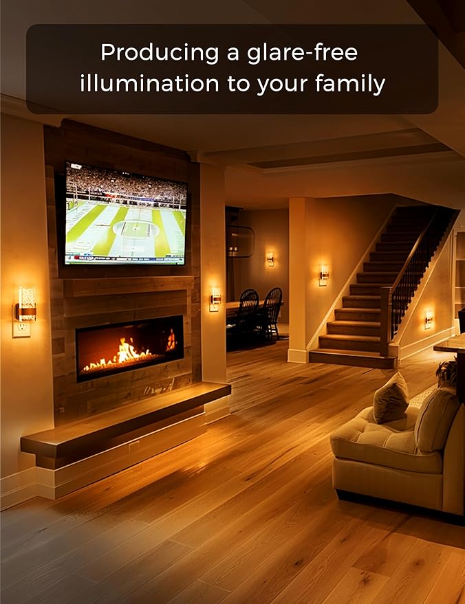 L LOHAS LED Night Light, Amber Night Lights Plug Into Wall, Dusk to Dawn Sensor - Image 7