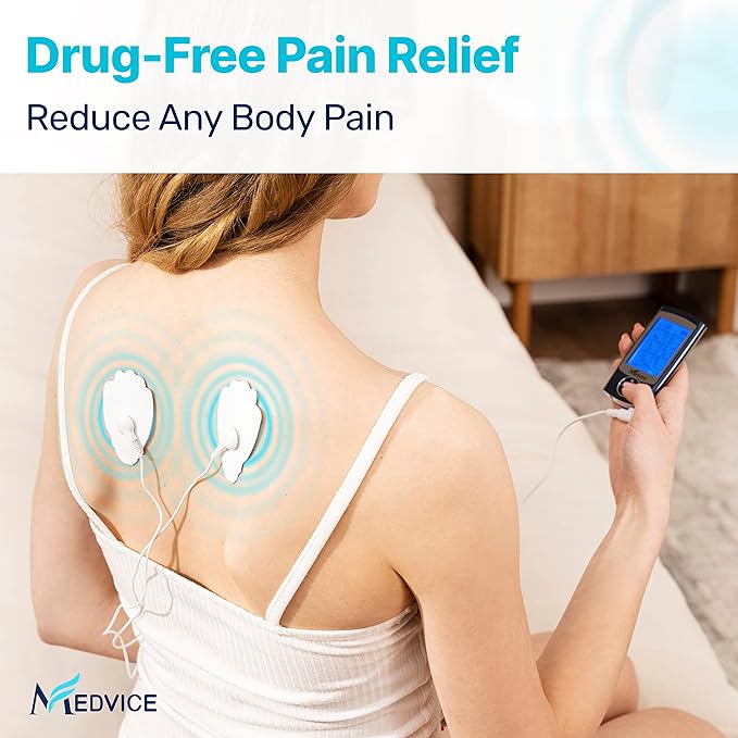 MEDVICE Rechargeable Tens Unit Muscle Stimulator, 2nd Gen 16 Modes & 8 Upgraded - Image 3