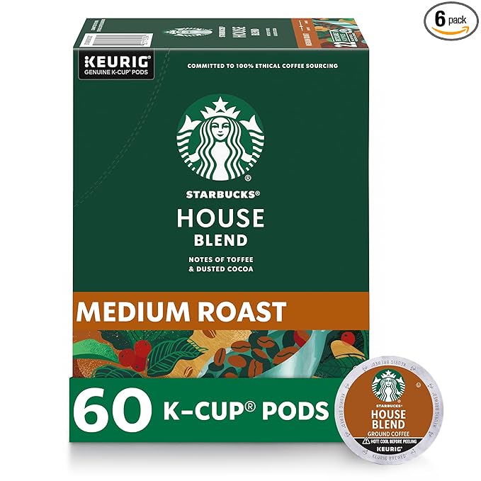 Starbucks K-Cup Coffee Pods, Medium Roast Coffee, House Blend by StarbucksbyNespresso