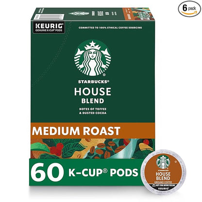 Starbucks K-Cup Coffee Pods, Medium Roast Coffee, House Blend by StarbucksbyNespresso