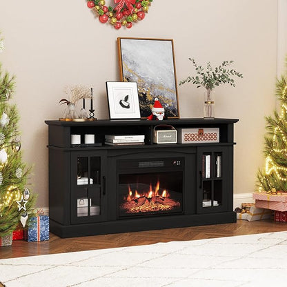 SIMOE Fireplace TV Stand up to 40'' 65'' TV, 58 inch Electric Fireplace TV - Image 8