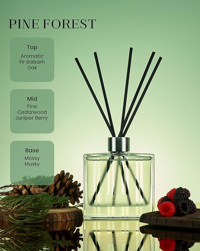 M&SENSE Pine Forest Reed Diffuser Set - Image 2