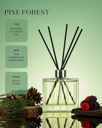 M&SENSE Pine Forest Reed Diffuser Set - Image 2