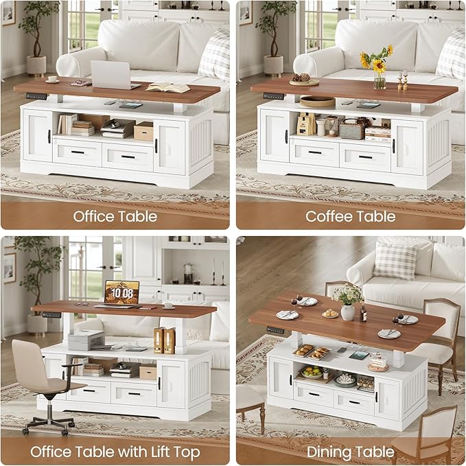 SEDETA 47.2" Electric Standing Coffee Table - Image 4