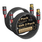 Warrky XLR Cables 10ft 2 Pack Balanced Microphone Cable Male to Female by WARRKY