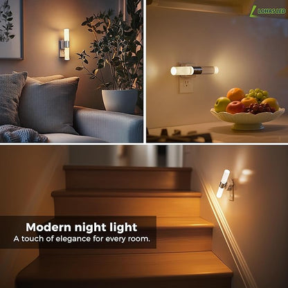 L LOHAS LED Night Light, 2 Pack Night Lights Plug into Wall, 3000K Soft White - Image 6