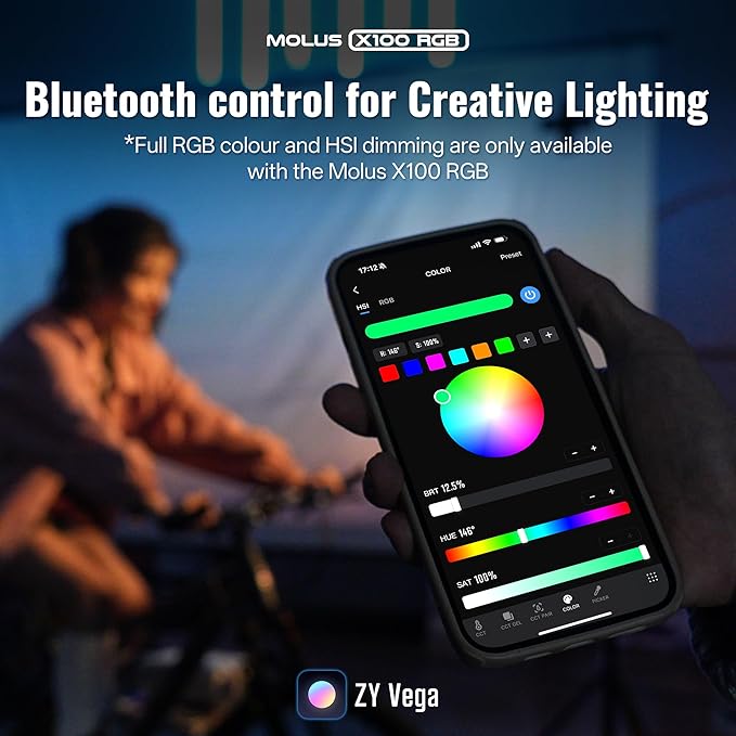 ZHIYUN MOLUS X100 RGB Standard 100W Video Light V2 Upgraded Version - Image 7