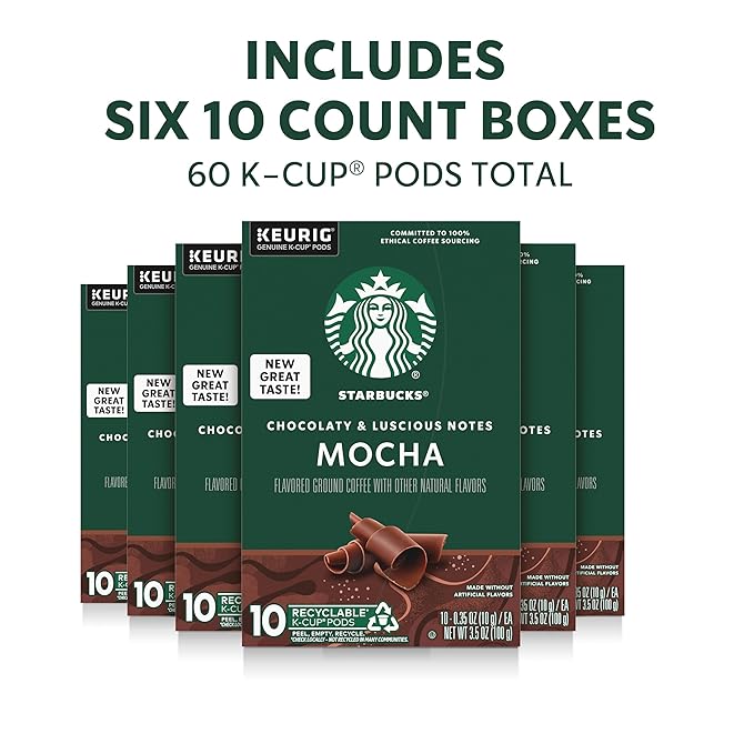 Starbucks K-Cup Coffee Pods, Flavored Hot or Iced Coffee, 60 Keurig Pods - Image 2