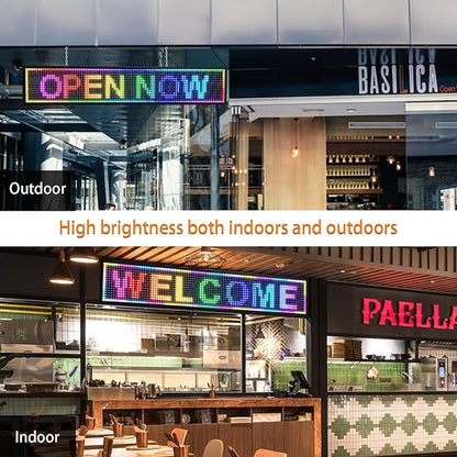 P6 Outdoor Full Color 40 x 18 inches Led Sign WIFI And USB Programmable Led Sign - Image 7