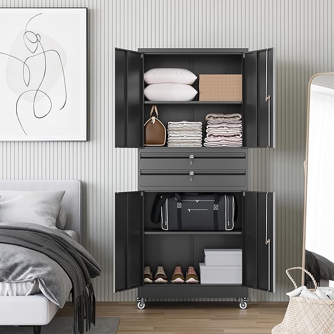 Letaya Metal Garage Storage Cabinet - Image 7