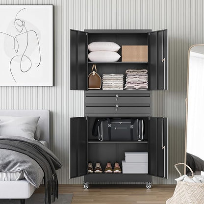 Letaya Metal Garage Storage Cabinet - Image 7