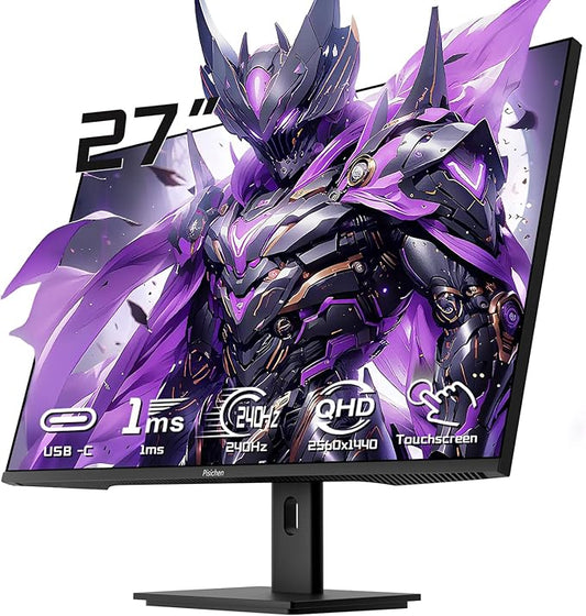 27 Inch Touch Screen Monitor 2K 240Hz QHD 2560x1440 IPS Computer Monitor by Pisichen