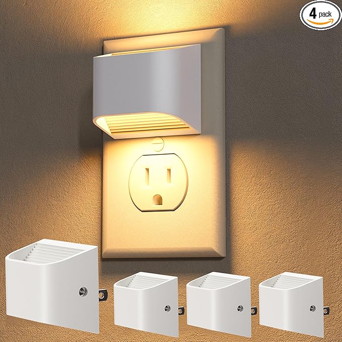 NIORSUN Plug in Night Light, Auto Brightness Sensor Night Light, 3000K Warm by NIORSUN