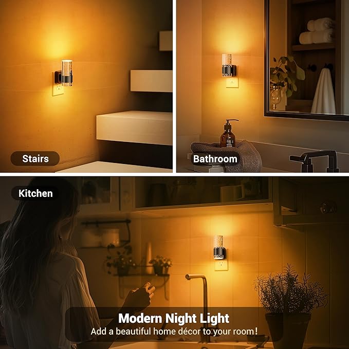 JandCase Night Light, Automatic Night Lights Plug into Wall, Dimmable LED Night - Image 6