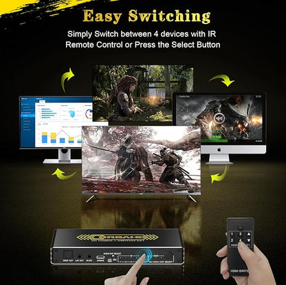 CORSAHD 4K@120Hz HDMI 2.1 Switch 4 in 1 Out - Image 4