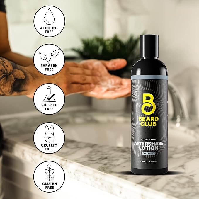 The Beard Club Aftershave for Men – Soothing After Shave Lotion for Men - Image 6