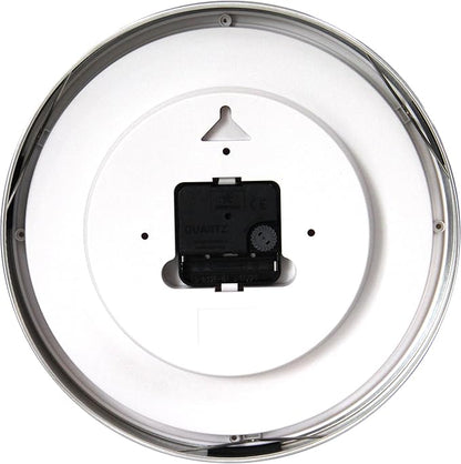 HITO 10” Silent Wall Clock Battery Operated Non Ticking Sweep Movement Glass - Image 3